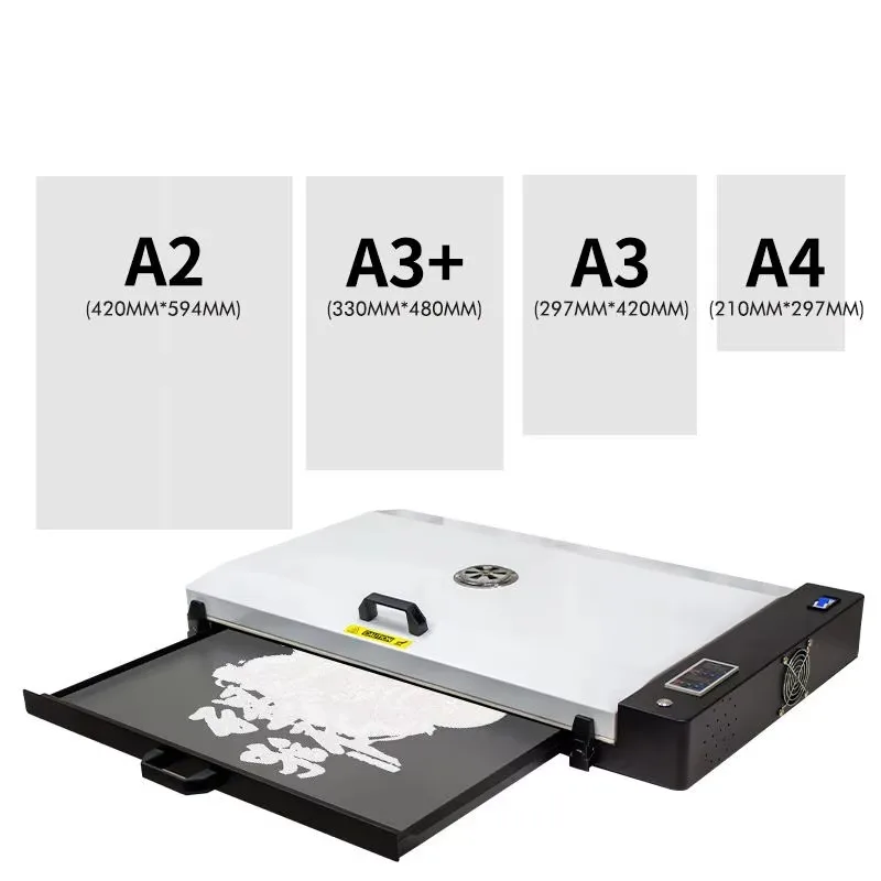 60cm A2 A3+ DTF Film Curing Dryer Portable White Textile Ink Hot Melt Powder Baking Oven