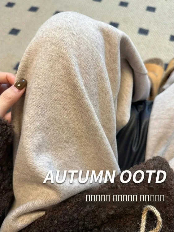 

Faionable Oaeal Camere, широкие брюки, женские брюки с высокой талией, прямой крой, маленькие размеры, брюки с рисовым тортом, зимнее новое поступление