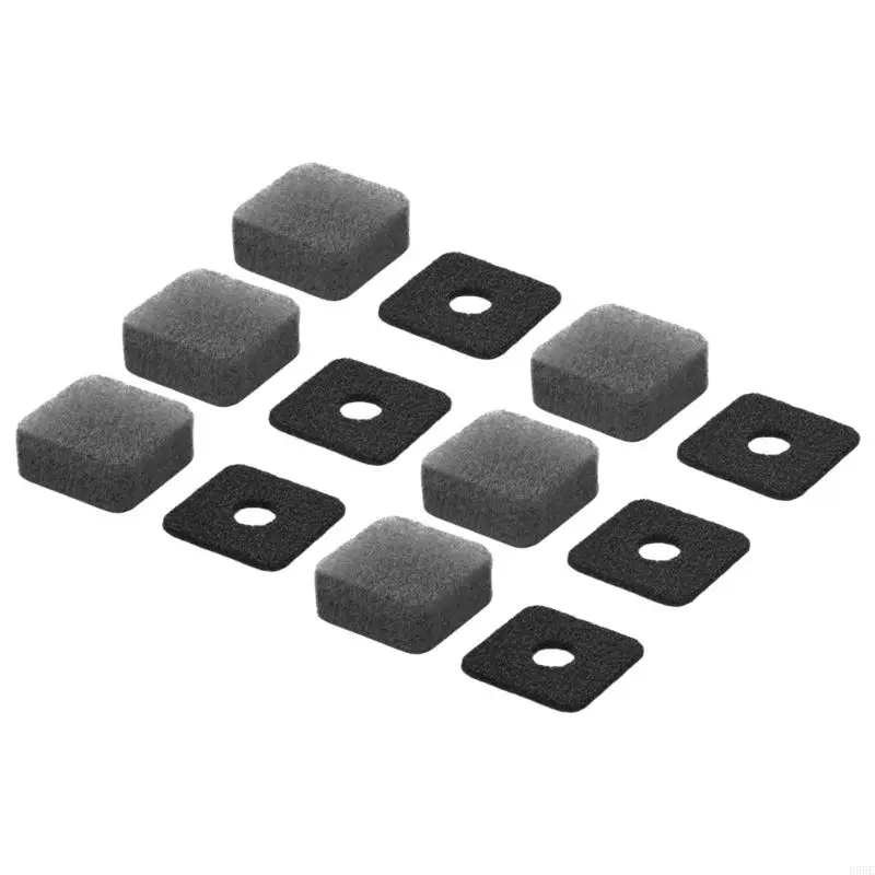 E65E 6Pcs/set Action Camera Windproof Cover Noise Cancelling Sponge Cover for 360 X4/X3 Replacement Mic Windmuffs