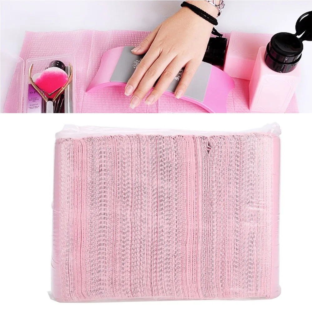 125PCS Disposable Nail Paper Table Mats Waterproof Portable Manicure Mat Desktop Protection Tattooed apron Beauty Salon