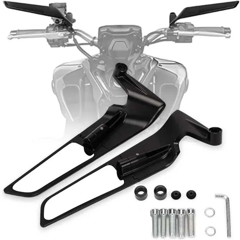 2 rétroviseurs universels réglables pour moto |   Adaptateur pour véhicule tout-terrain 8/10 155 125 mm pour Nmax