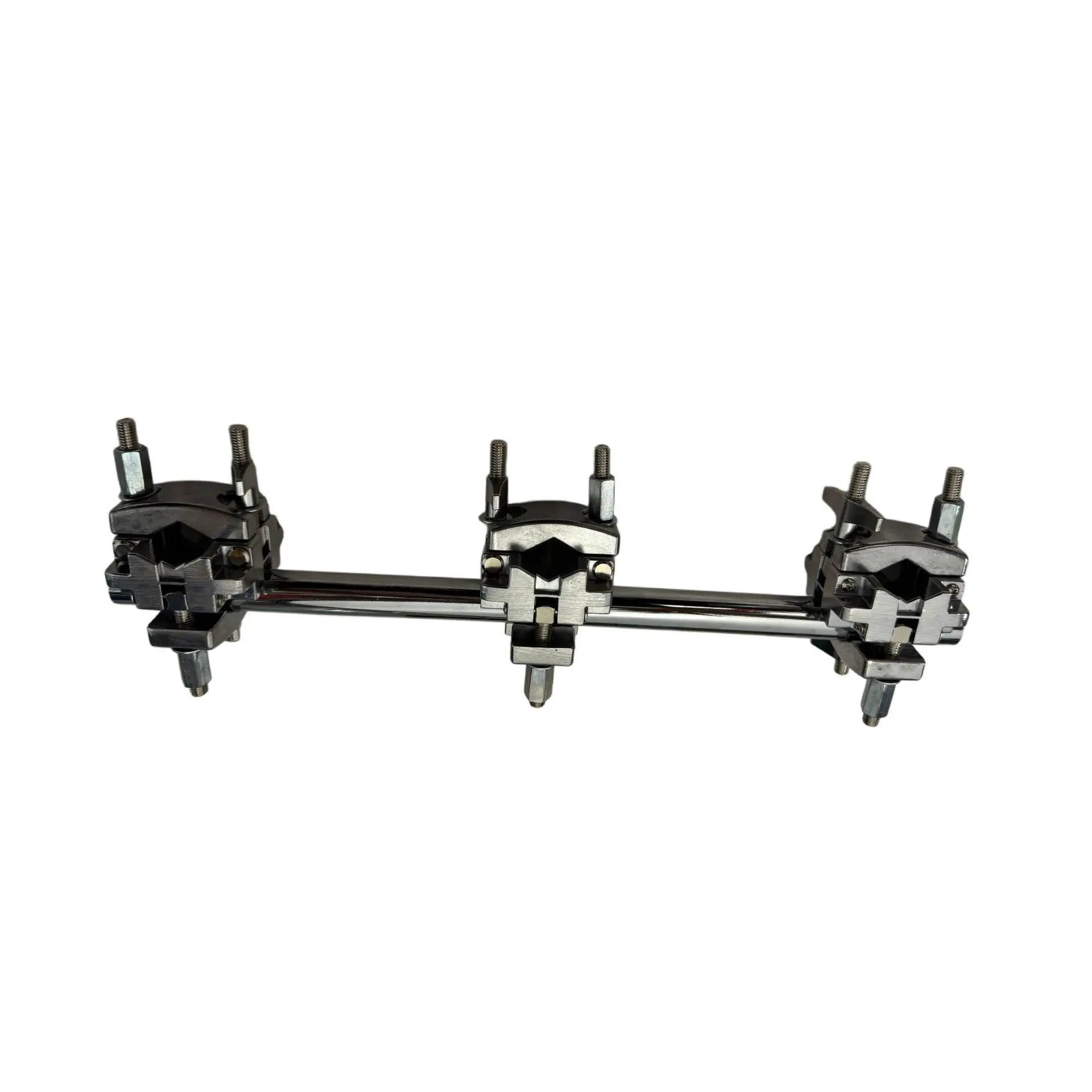 Drum Cymbal Extension Crossbar with 3 Multi-function Clamps, Water Cymbal Mount Holder, Drum Kit Accessory