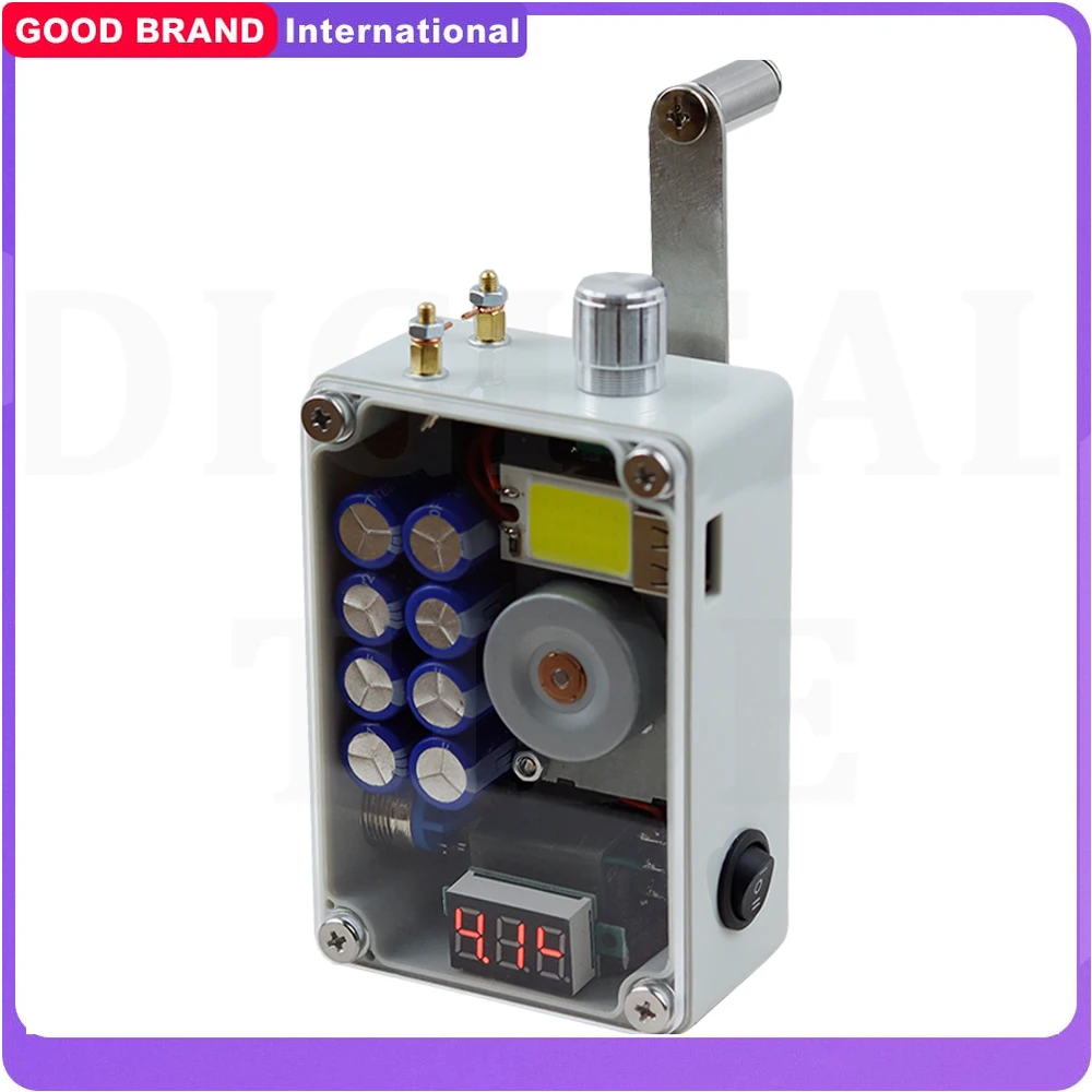 

Portable hand-crank generator，Compact Survival Light Gear for Outdoor Camping Hiking Blackouts and Emergency Preparedness