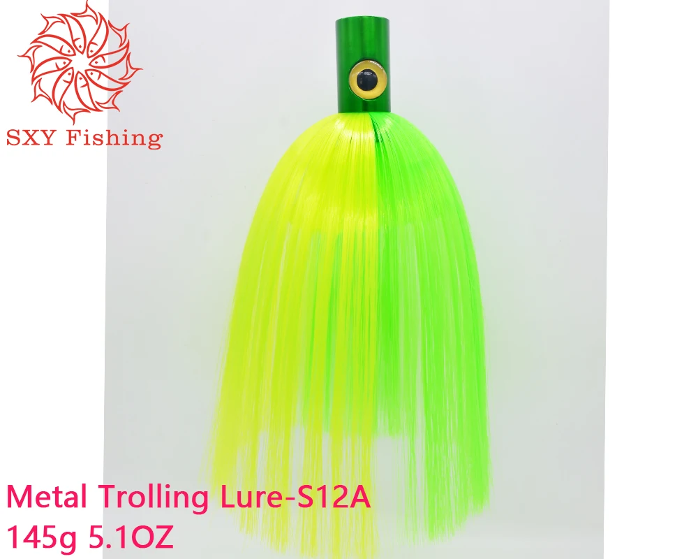 SXY FISHING Deep-sea fishing Fake lure False hair lure Wire yarn lure Drag the bait All Metal Octopus Lure Tuna S12A S12