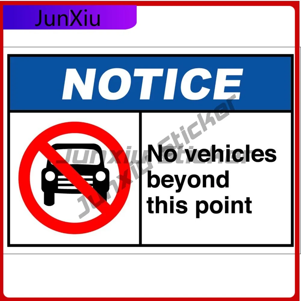 

No Vehicles Beyond Hot Limited Durable Modern Car Decal Waterproof Vinyl Laptop Window Bumper Auto Exterior Gift Decor