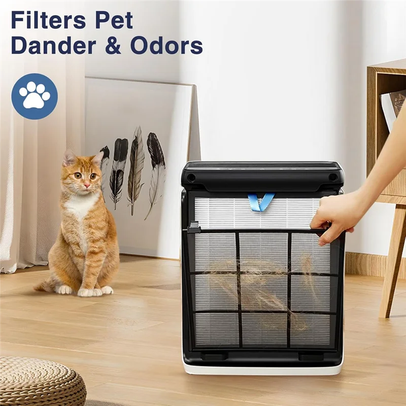 【Berserk】فلتر بديل Vital 100S True HEPA لجهاز تنقية الهواء Vital 100S-P 3 في 1