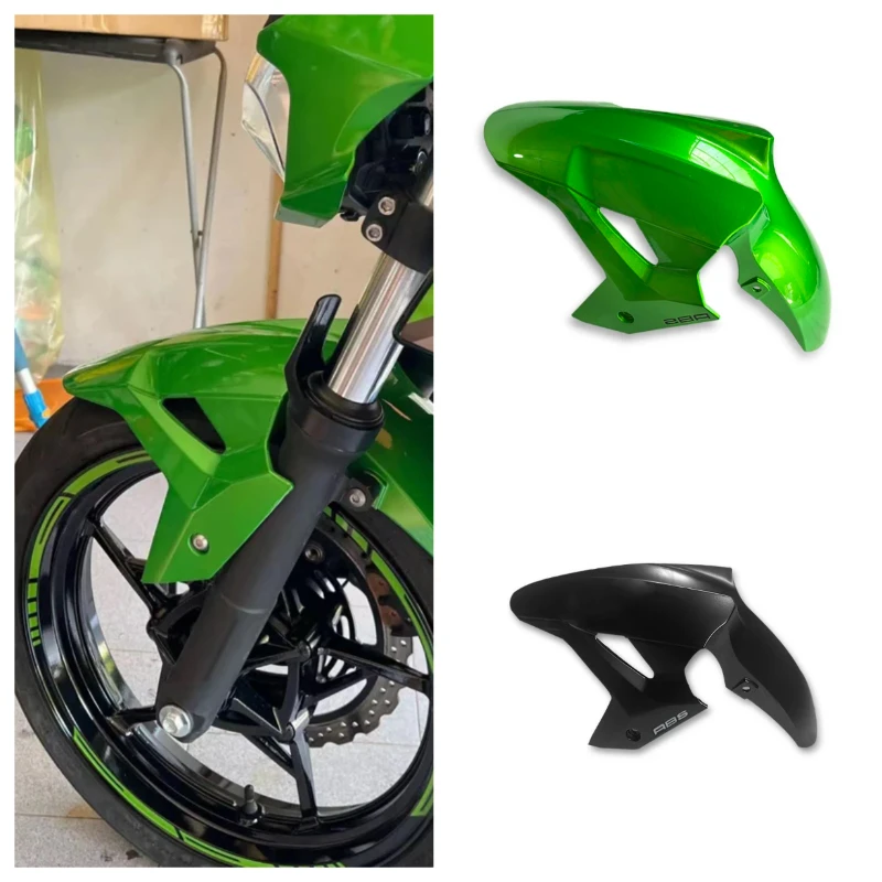 Image of Passend für Kawasaki Ninja 400 Z-400 2018-2023 2024 Motorrad Vorderrad-Schutzblech Spritzschutz Z400 Zubehör