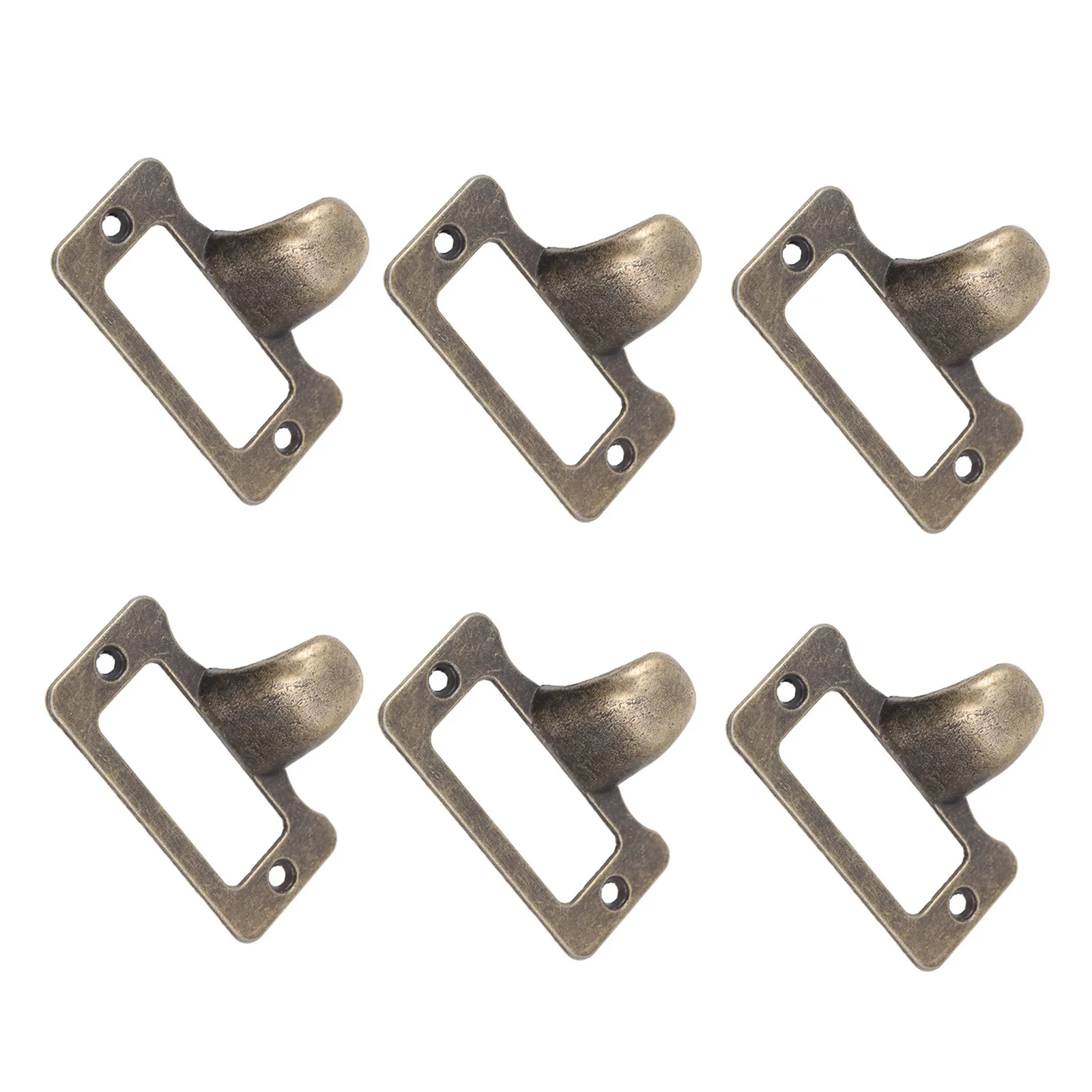 1Set Drawer Label Frame Premium Zinc Alloy Vintage Style Cabinet Door Tag Frame Medicine Box Cards Holder Pulling Handle