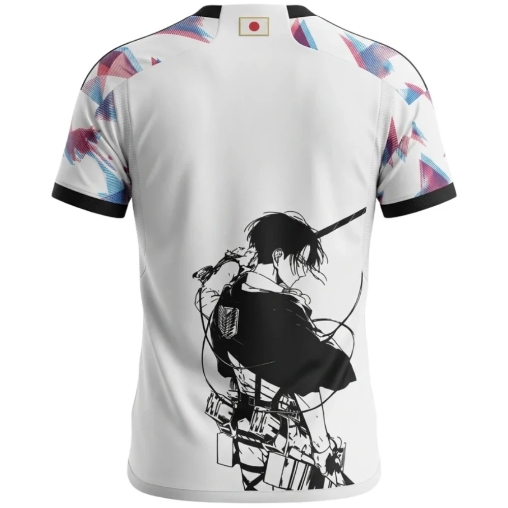 2026 Japanese Anime Football Jersey Attack on Titan Men Women Summer Sports Top Attack on Titan Quick Dry Sport 3D T-shirt - view 6