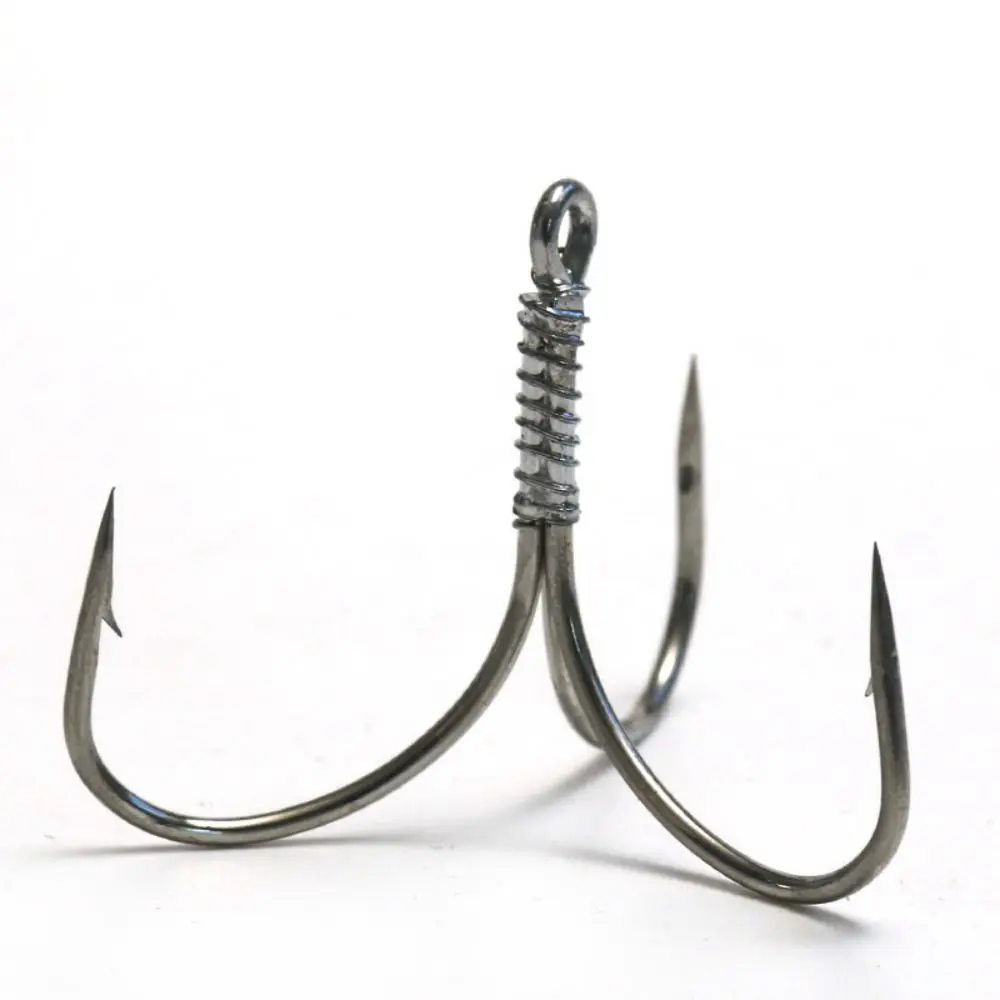 

5pcs new Treble Jig Fishhooks Fishing Tackle Sharpened High Carbon Steel Hook Lure Sharpness fishing Triple anchor hook Durable
