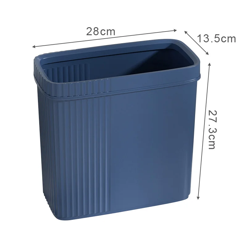 Bathroom Trash Can Press Type Toilet Waste Bin with Cover Odor Proof Narrow Garbage Can Living Room Bedroom Dustbin Waste Basket