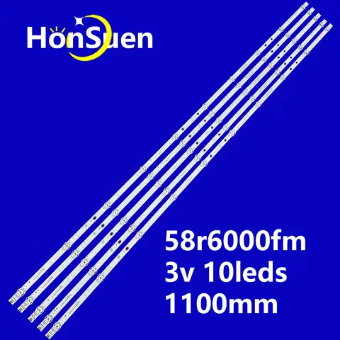 4/7set LED Backlight Strip For Hisense 58r6000fm 58h6500e (5t) 58h6500  Aluminio
