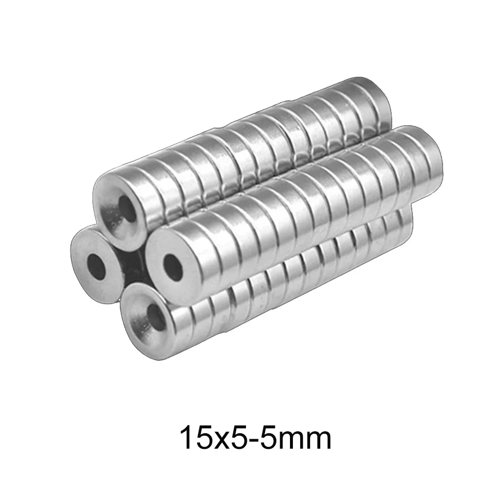 15x5-5  Powerful Magnets 15x3 Hole 4mm  Round Magnet 15*4-4 For Home Refrigerators, Offices DIY 12*5-4