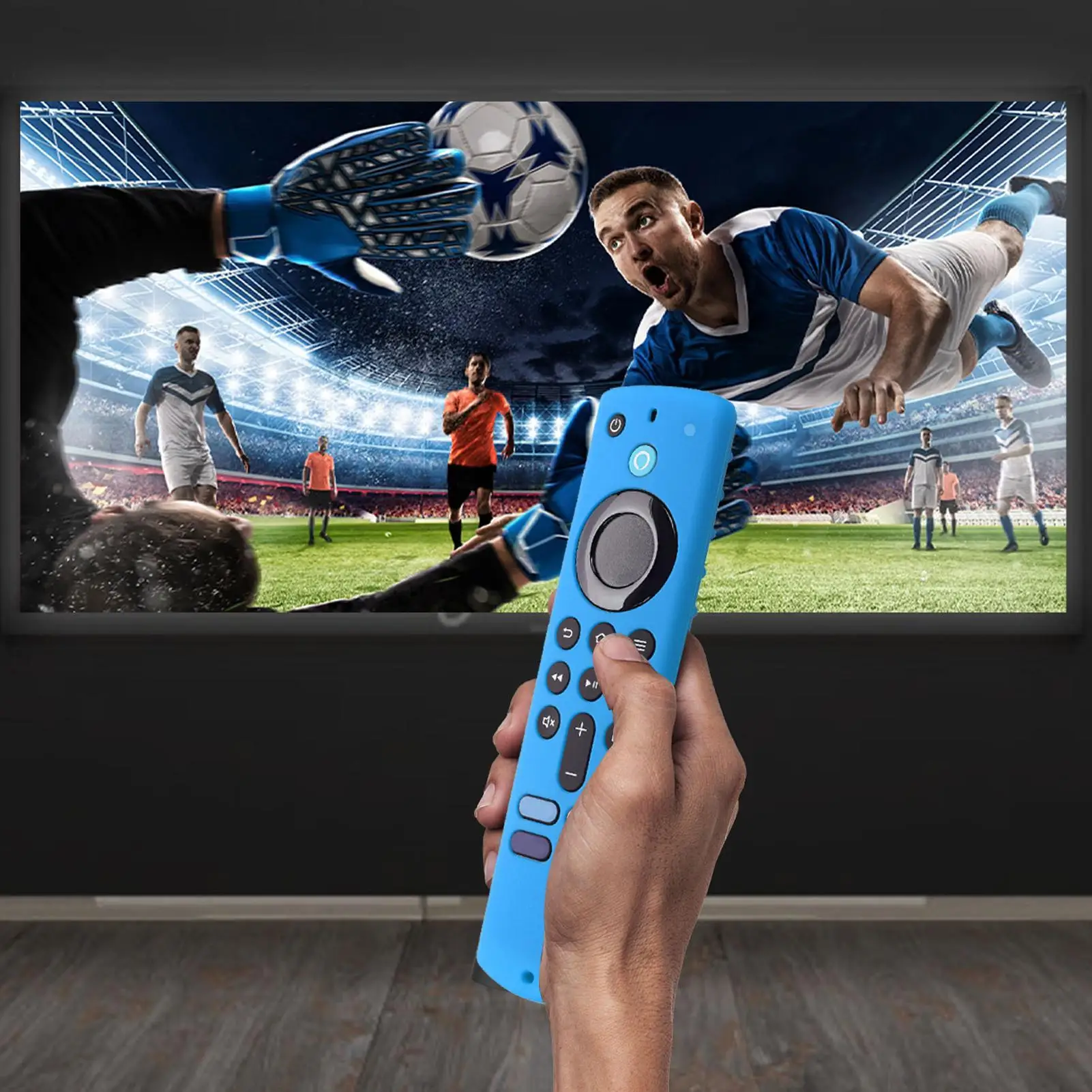 For All-new Amazons Fire TV Stick 4K Remote Control Silicone Cover Case Anti-drop Dustproof Shockproof Skin Sleeve Anti-fall view 4
