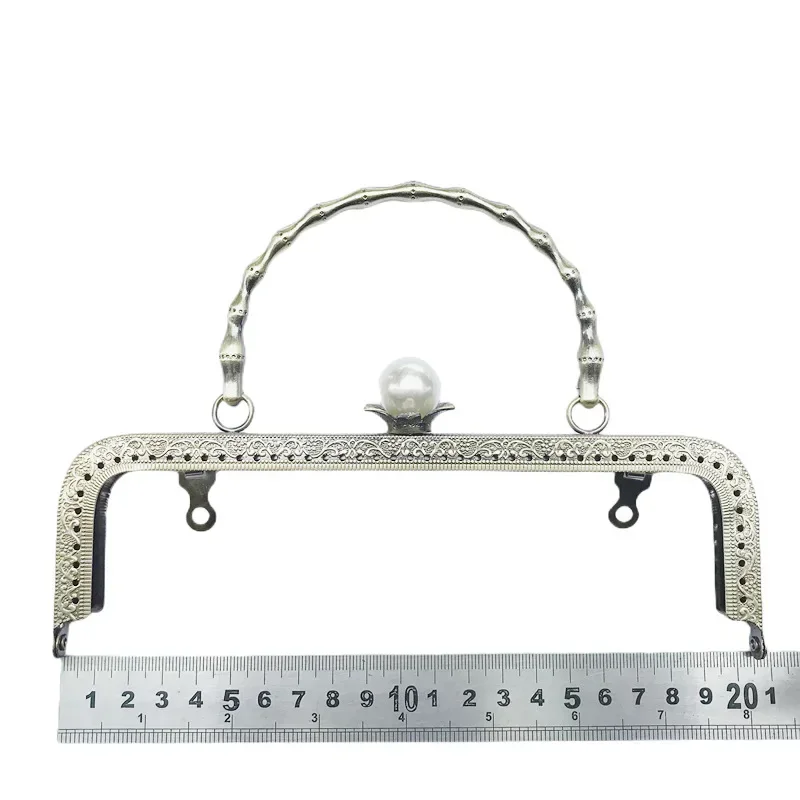 20.5cm Handbag Hardware Accessories Metal Wallet Box Lock Bag Handle Custom New Purse Frames Kiss Clasp  Bag accessories