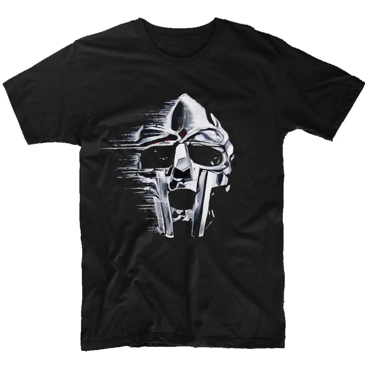 MF DOOM وجه معدني حقيقي الهيب هوب التي شيرت الشارع موضة الاتجاه Y2K القطن الخالص للجنسين Harajuku الرجال الملابس
