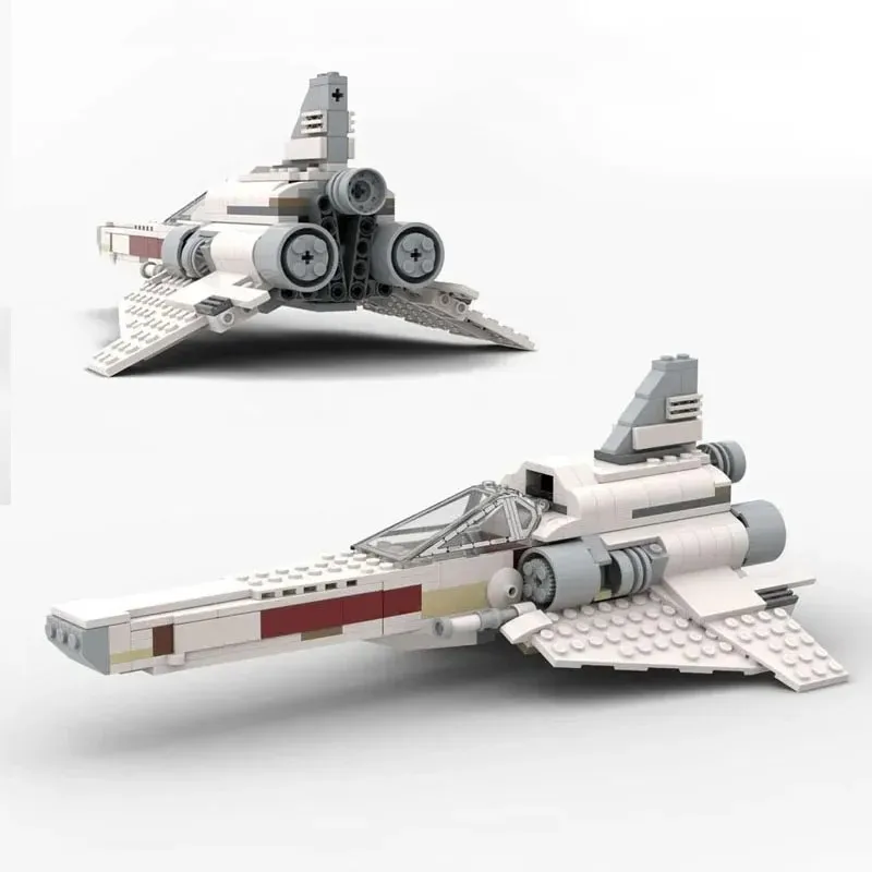 Airplane Small Particle Assembly MOC-110023 Building Block Puzzle Toy Model Gift Box Set, 275 Pieces, Space