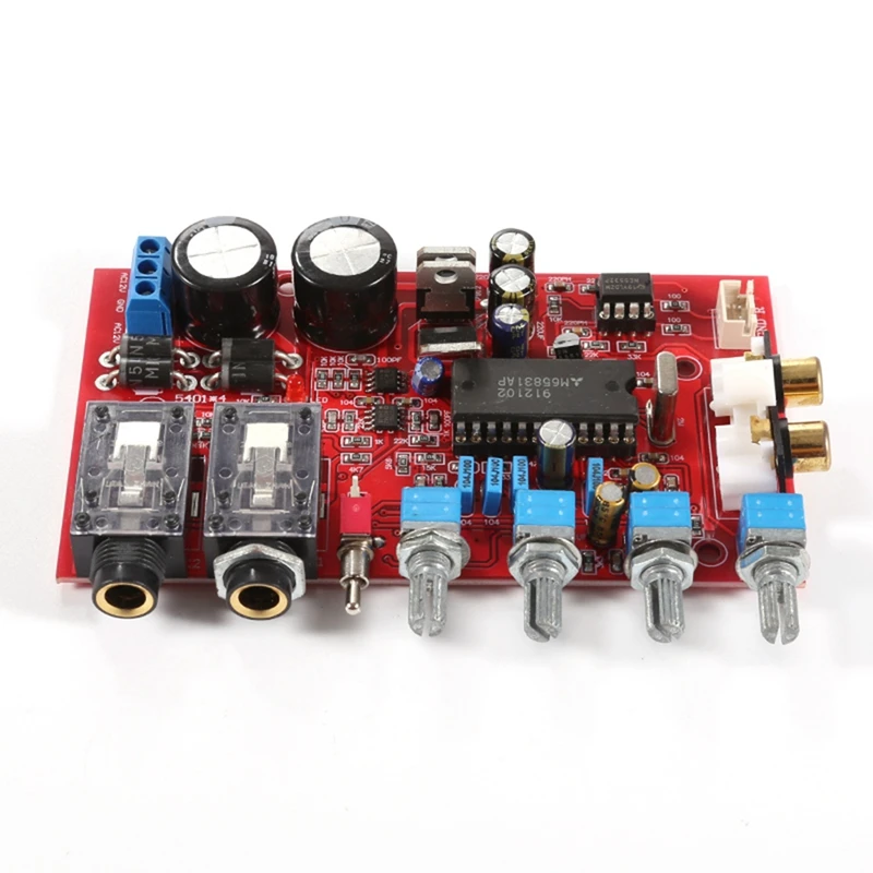 YJ0026-OK Preamp Board, 2X3300UF, Filtro Capacitor, 1,6mm de Espessura, PCB Board, AC12V-15V, Módulo de Dupla Voltagem