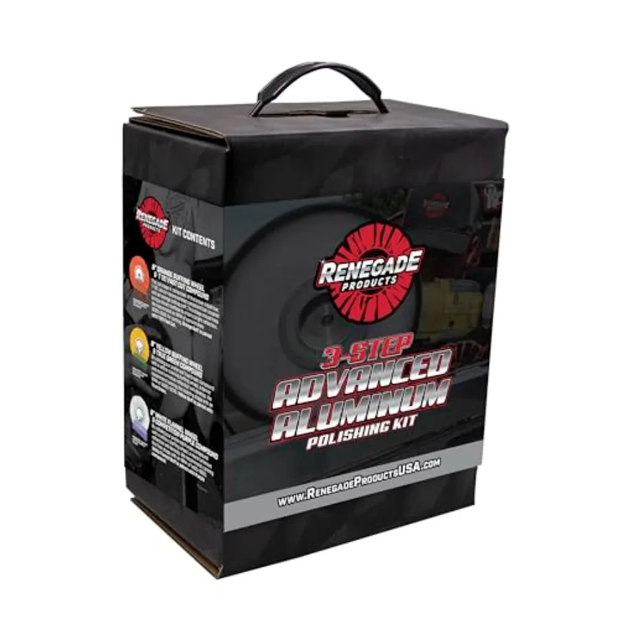 

Набор для полировки алюминиевых дисков из 3-х этапов для колес, баков, крупногабаритной техники, 18-колесных грузовиков, с полировальными кругами Airway, полировальными брусками и защитным фланцем