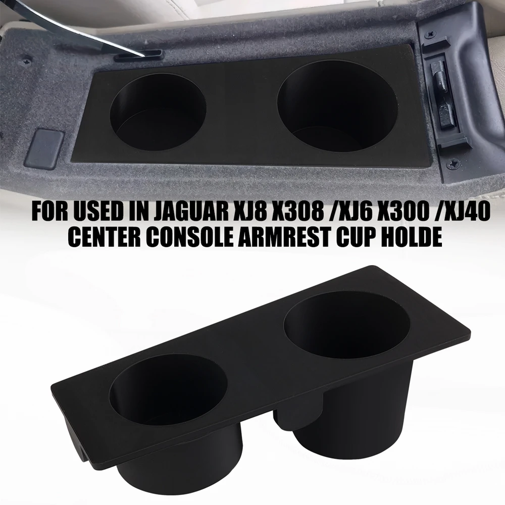 

1/2PCS Double Hole Cup Holder For Used In Jaguar XJ8 X308 XJ6 X300 XJ40 Center Console Armrest Cup Holde
