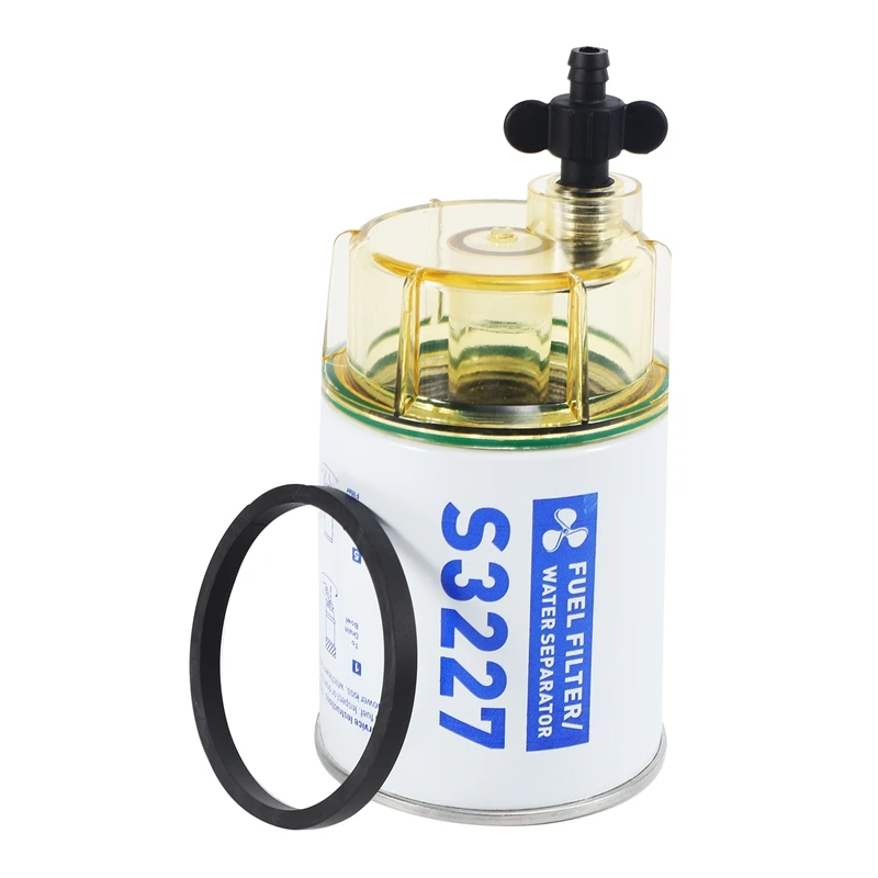 S3227 9-37882 Fuel Filter Water Separator With Clear Bowl Assembly For Marine Engine