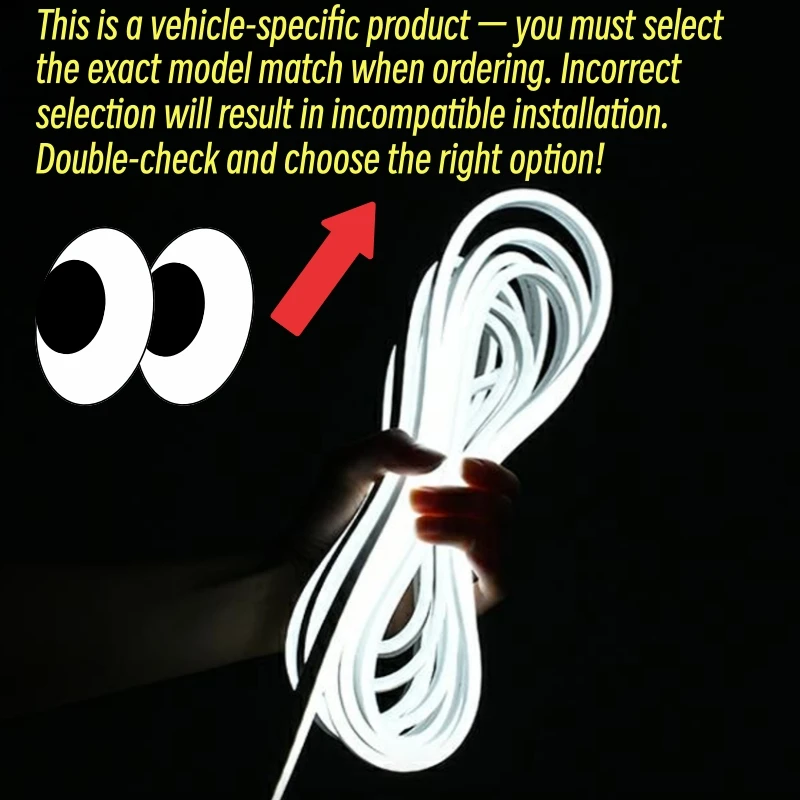 Upgrade 12V Front Trunk Brighten LED Strip Waterproof Flexible DIY Flexible Front Rear Trunk Silicone Light For Tesla Model 3 Y