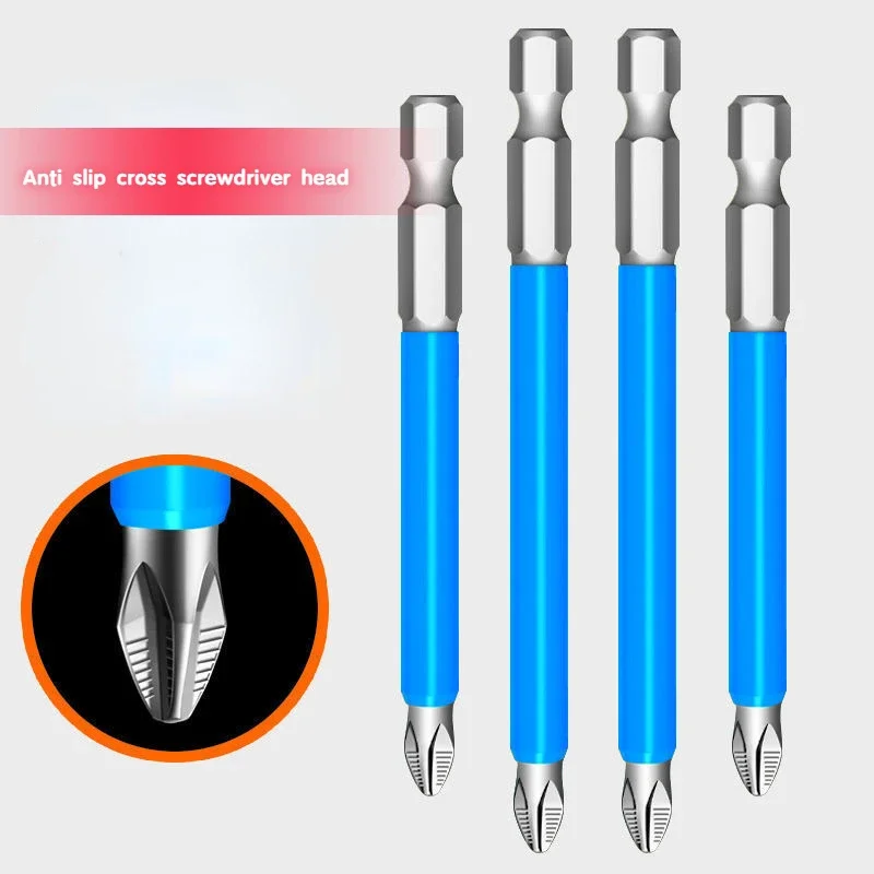 Anti Slip and Wear-resistant Screwdriver Set, Strong Magnetic and High Hardness, Ultra Long Cross Electric Drill