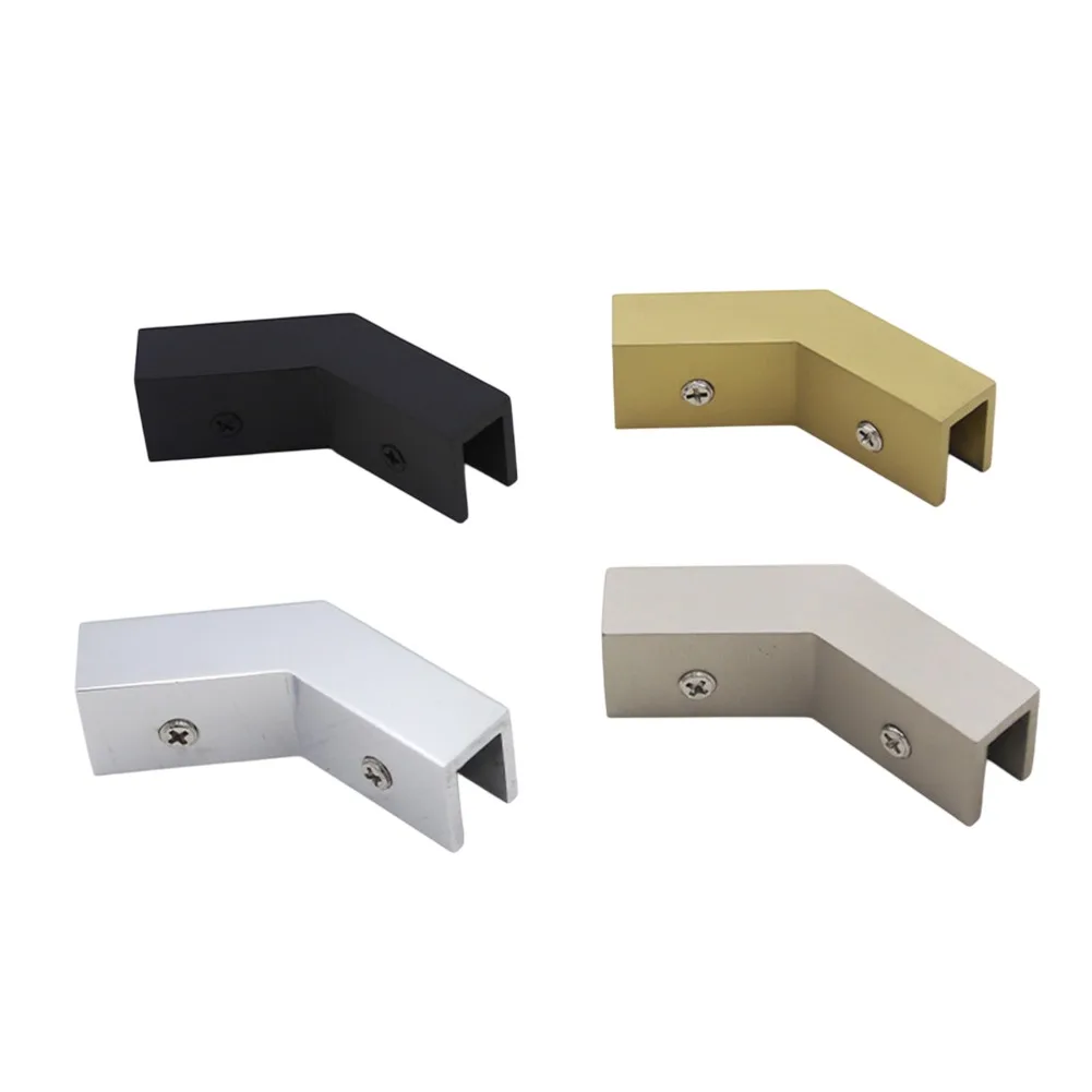 ทองเหลือง 135 องศา Wall Mount ประตูห้องอาบน้ําฝักบัวกระจกวงเล็บแก้ว Clamp สําหรับ 8-12 มม.กระจกประตูฮาร์ดแวร์เครื่องมือ home อุปกรณ์เสริม