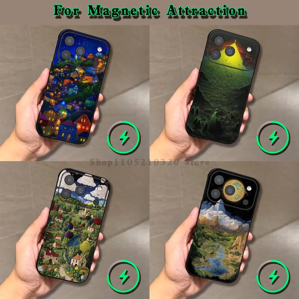 

Cosmic Wanderer Phone Case For iPhone 17,16,15,14,13,12,11,Pro,Max,Plus,E,Air,Mini Magnetic Magsafe Frosted