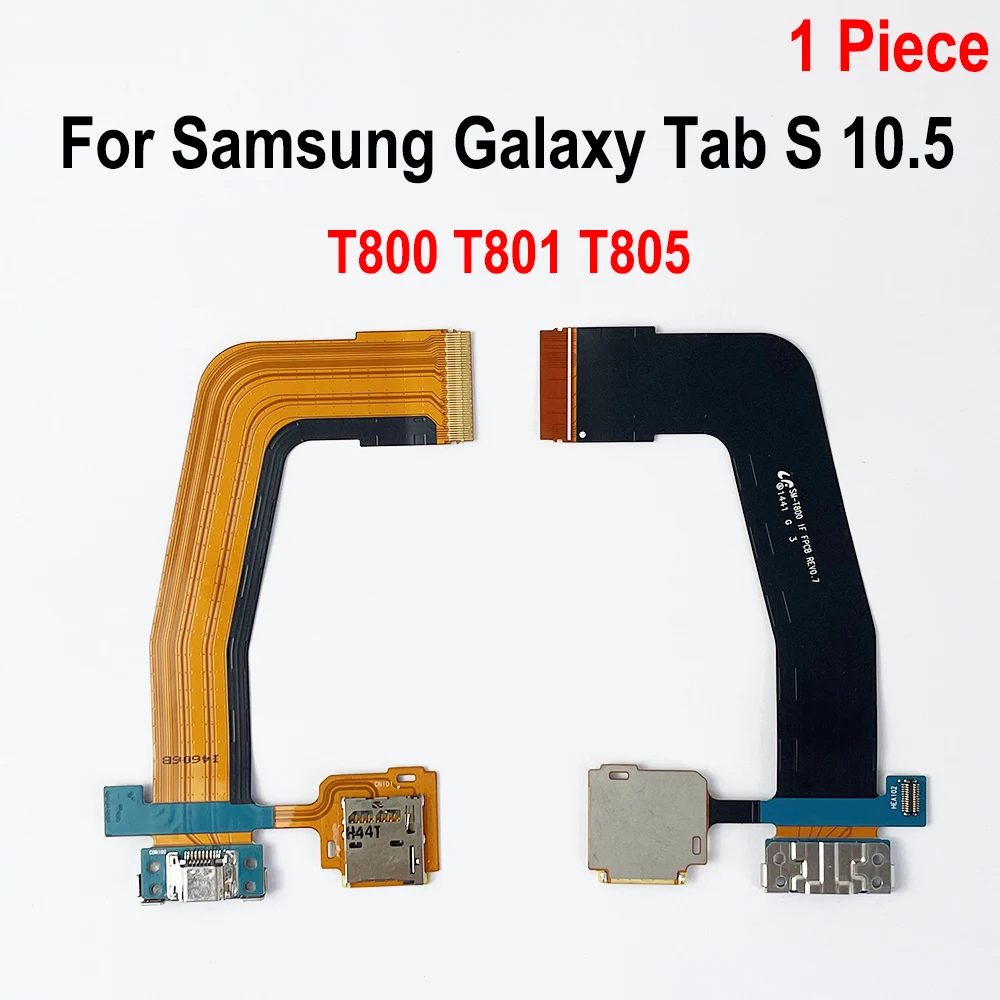 For Samsung Galaxy Tab S 10.5 SM-T800 T801 T805 Micro USB Charge Charging Port Dock with SD Connector Flex Cable