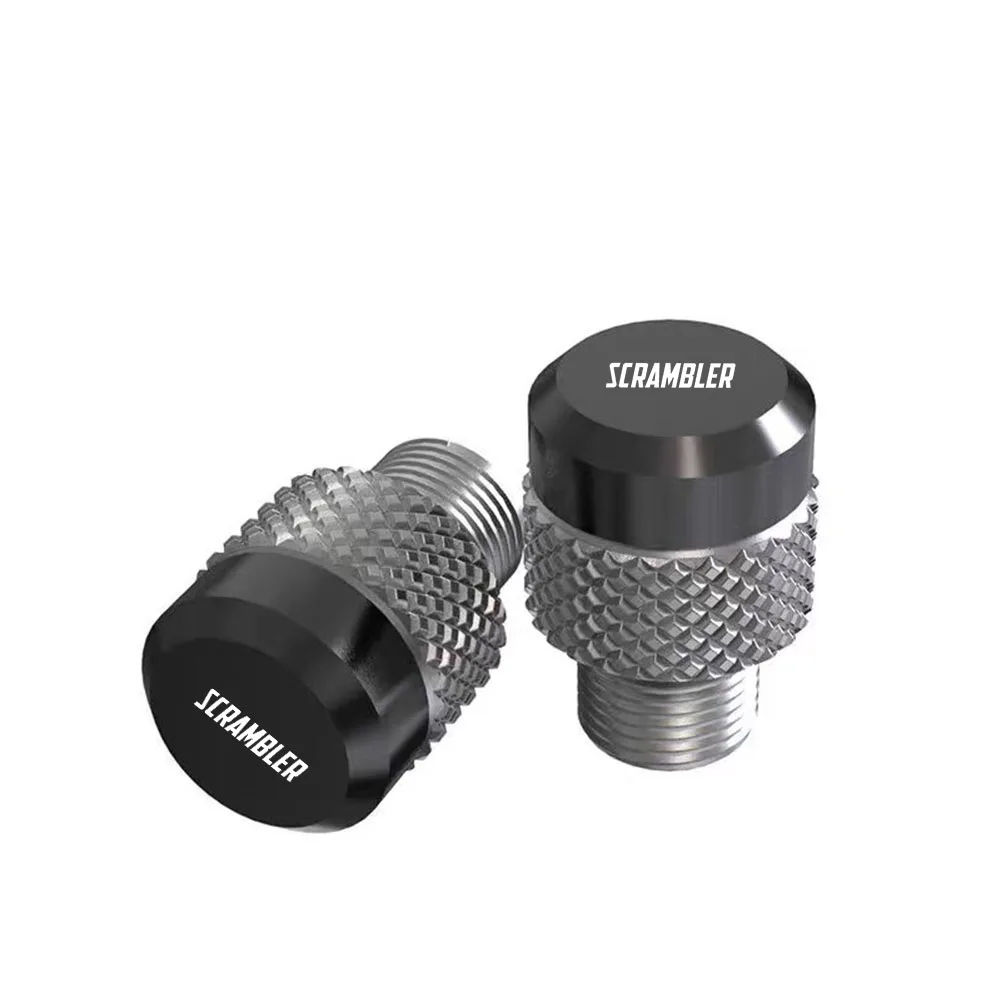 For Ducati Scrambler 400 800 1100 Accessories Motorcycle M10*1.25 Aluminum Screws Bolts Mirror Hole Plugs Cap