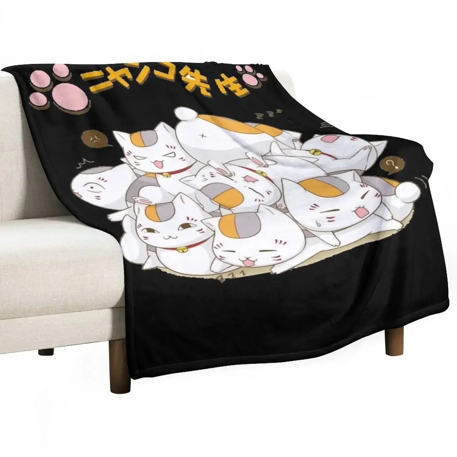 

New Nyanko Sensei ( Natsumes Book of Friends) Classic Throw Blanket Sofa Beautifuls Blankets