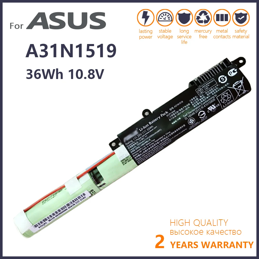 Genuine Battery For ASUS X540 X540L X540LA X540LJ X540S X540SA X540SC X540YA A540 A540LA F540SC R540S R540SA 10.8V 36WH BATTERY