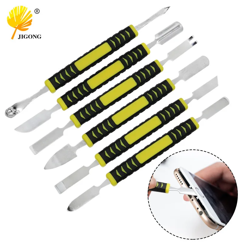 Mobile phone shell dismantling metal crowbar 6-piece set, mobile phone computer dismantling stick double-headed crowbar dismantl