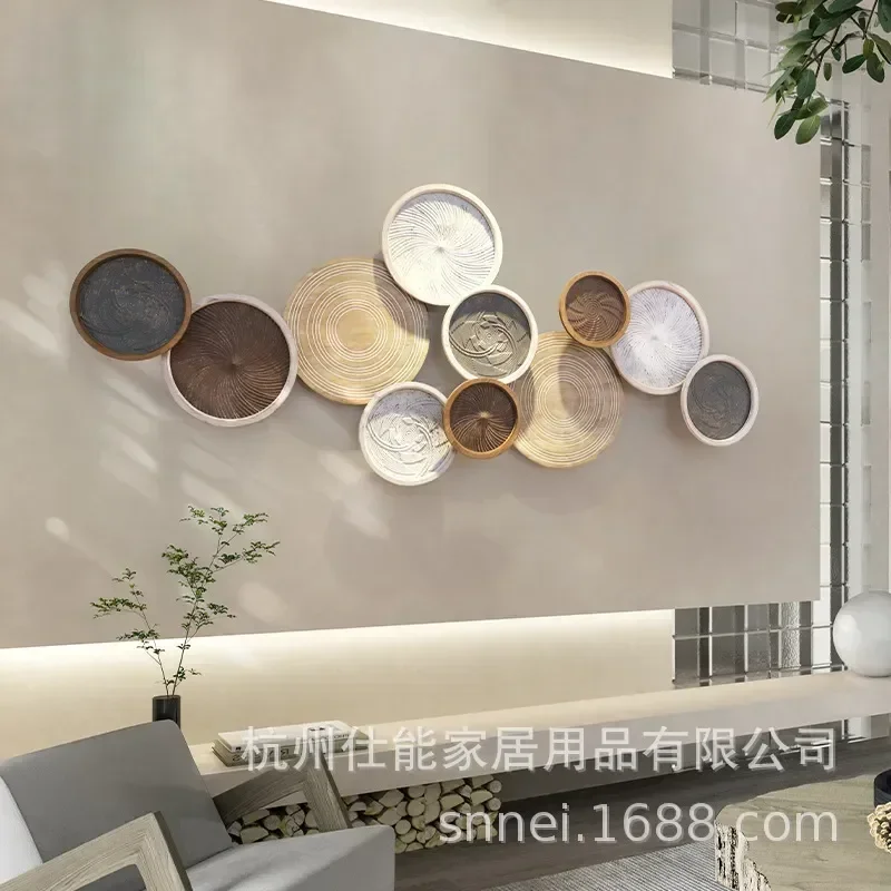 Wall decoration pendant creative room layout living room sofa background wall wrought iron wall decoration