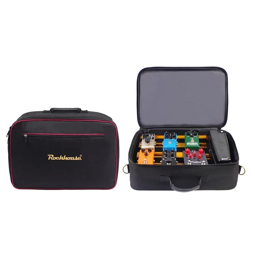 Bolsa de almacenamiento para tablero de Pedal de efectos de guitarra eléctrica, diseño de cremalleras, Estuche de transporte portátil, piezas de