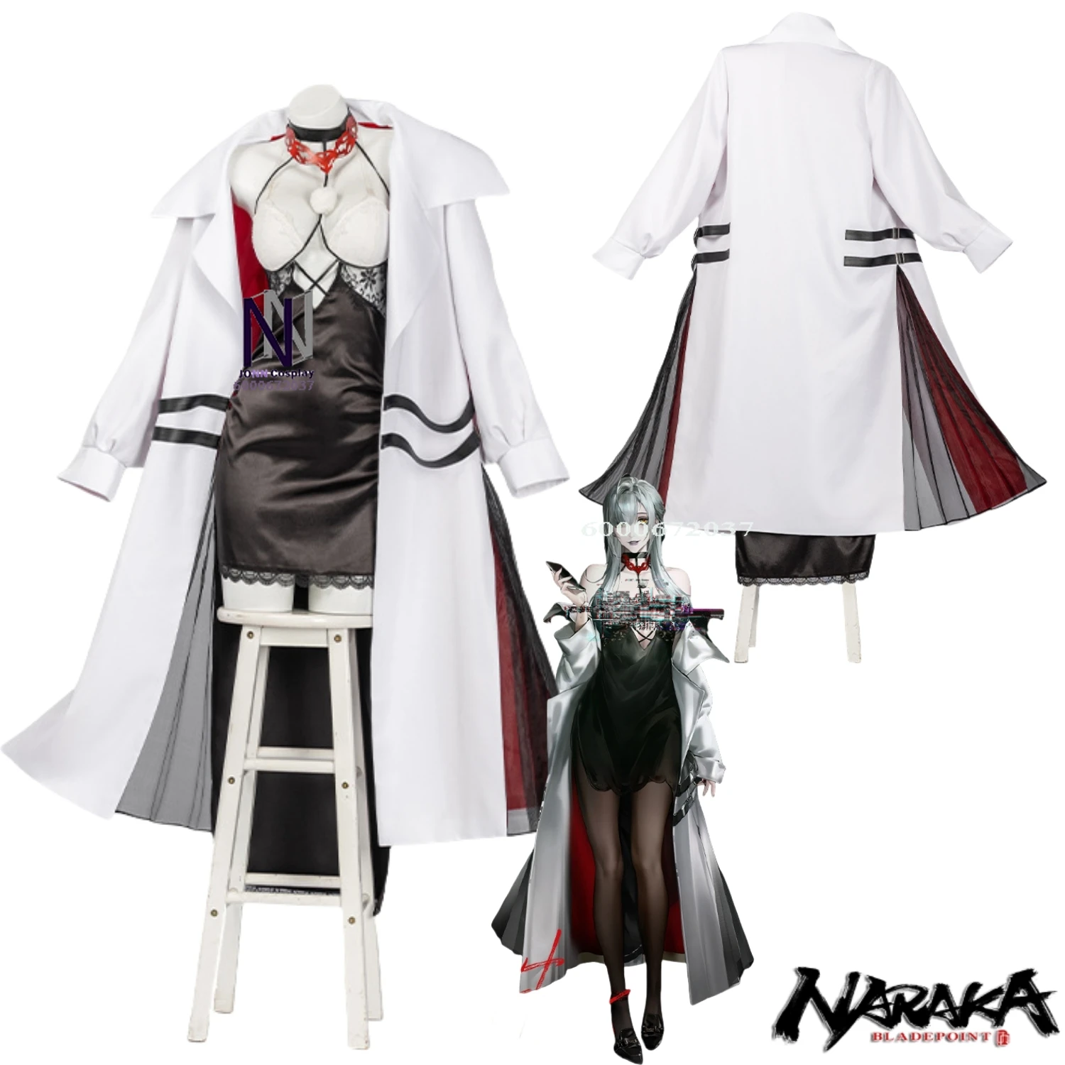 

Game Path To Nowhere Eleven Cosplay Costume Women Slim Dress Sexy Halter Tube Top Role Play Outfit Wig Halloween Set Hot Sale