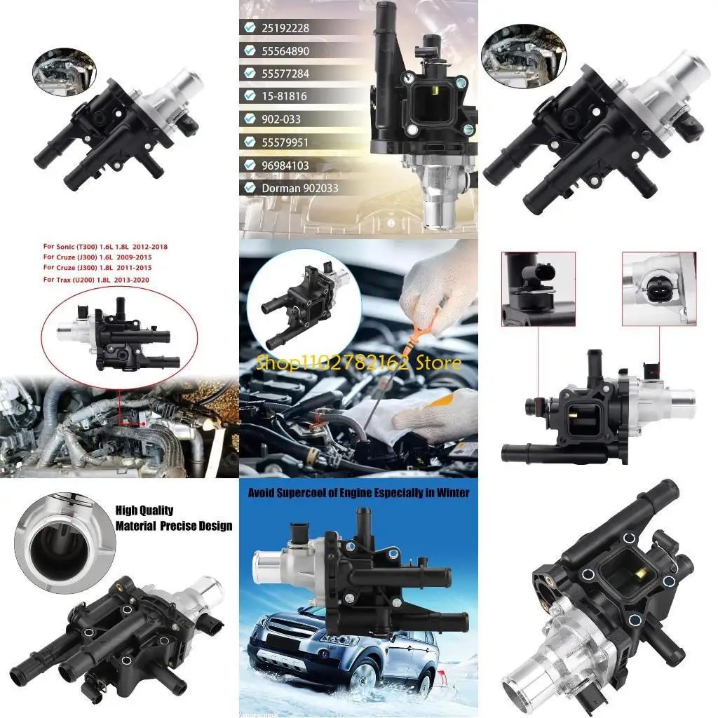 

547B Coolant Thermostat Housing 25192228 Engine Coolant Thermostat with Gasket