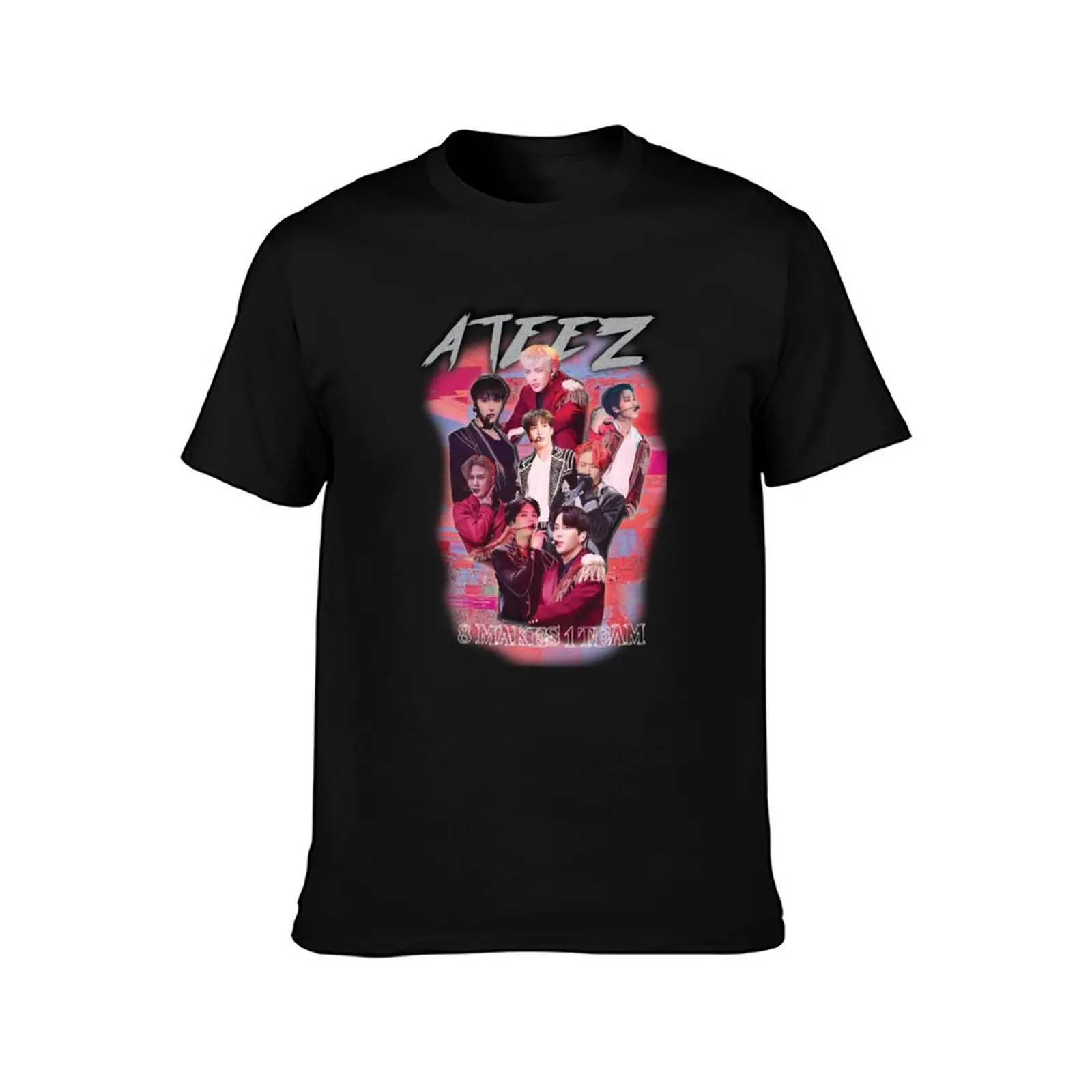 ATEEZ KPOP MERCH OLD RETRO KNOCK OFF INSPIRED MERCHANDISEPremium T-Shirt Summer Casual Cotton Tee Oversized Streetwear Tops