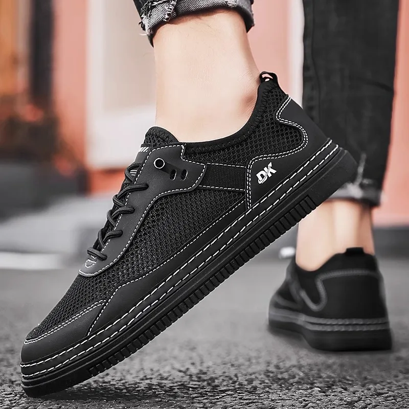 Men Shoes Summer Casual Shoes Mesh Surface Sneakers Outdoor White Shoes Fashion Loafers Zapatos Casuales Fashionable Menshoes