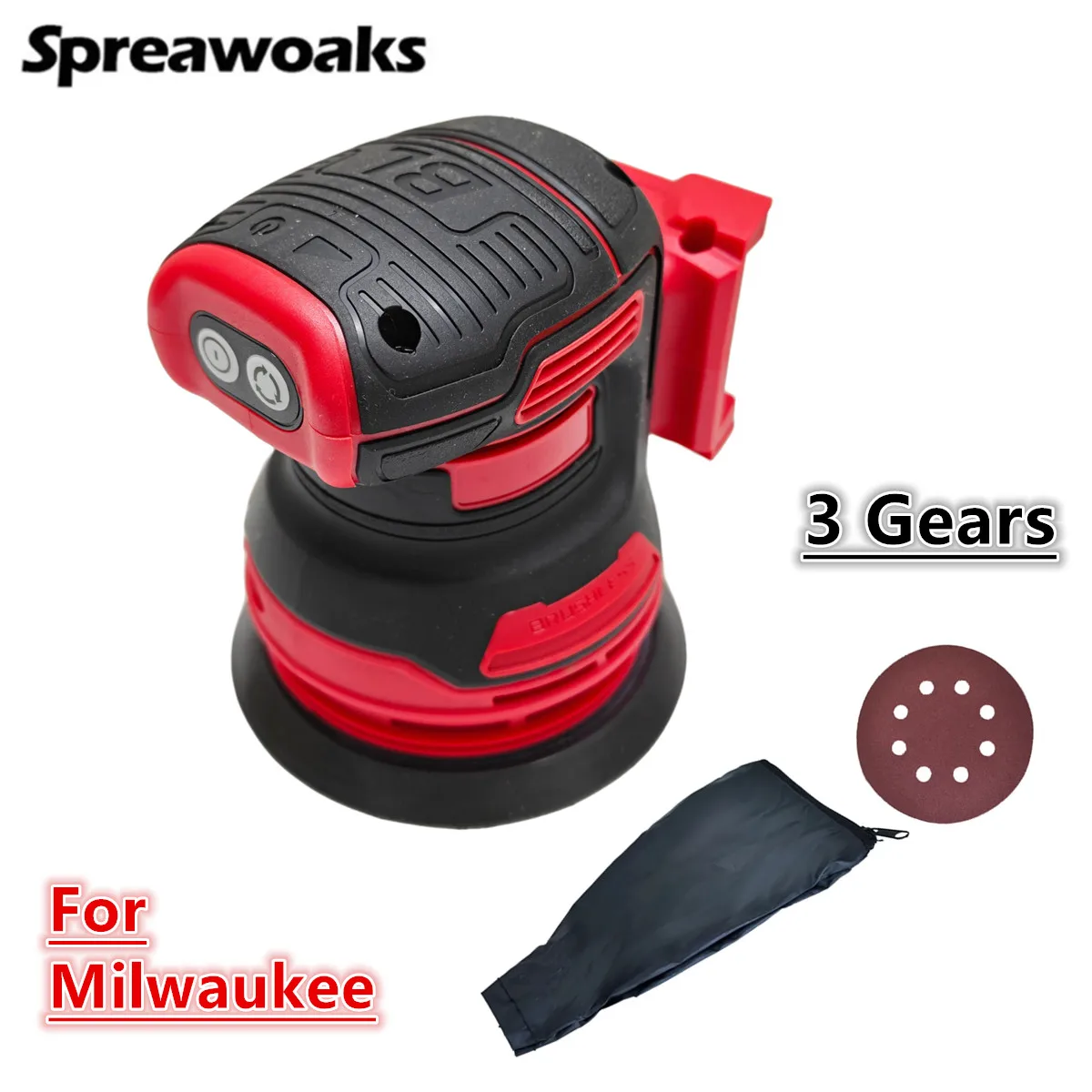 

Для Milwaukee 18 В аккумуляторная бесщеточная произвольная орбитальная шлифовальная машина 12000OPM 5 дюймов аккумуляторная шлифовальная машина для полировки дерева и металла