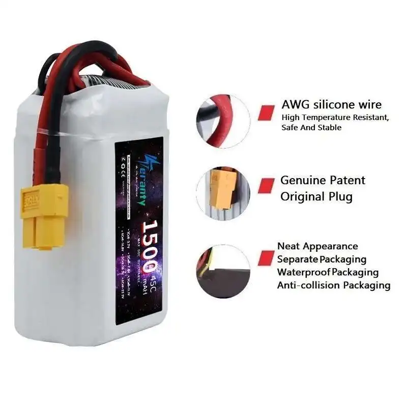 TERANTY 4S يبو بطارية 14.8 فولت 1500/2200/2700/3000/3500/4600/5600/6500/7200/8000/8500/9800 مللي أمبير ل RC سيارة بدون طيار كوادكوبتر قارب