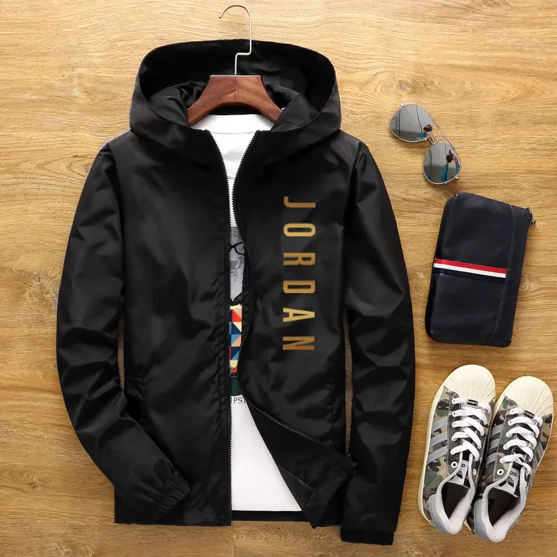 2026 Men's and Women's Fashion Jacket with Hooded Windproof Design, Short Spring and Autumn Jacket, Casual Sporty Outdoor Wear
