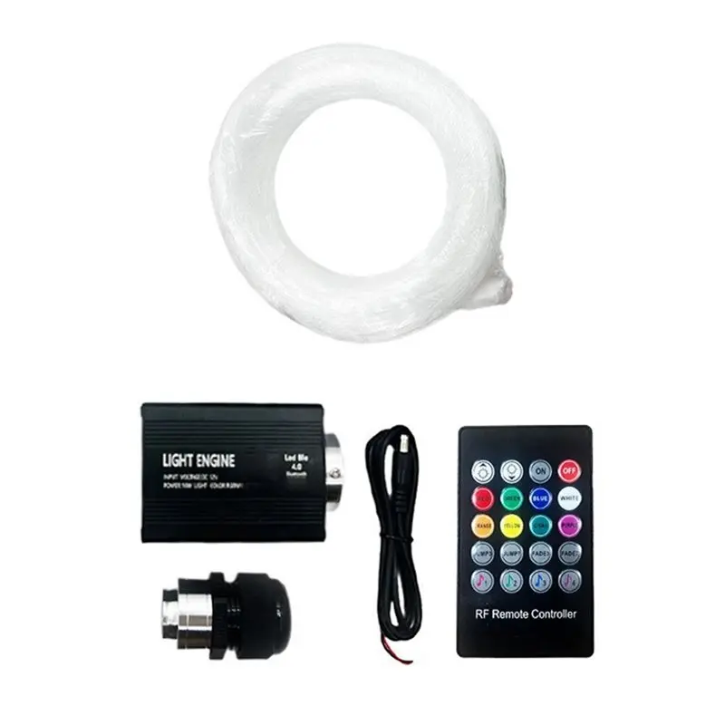 

ABXN-Fiber Optic Car Headliner Star Lamp Kit 300Pcs APP Control Home Interior Atmosphere Light Roof Design