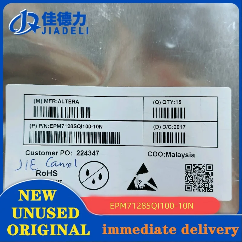 

1 шт. EPM7128SQI100-10N IC CPLD 128MC 10NS 100QFP DC2025 QFP100