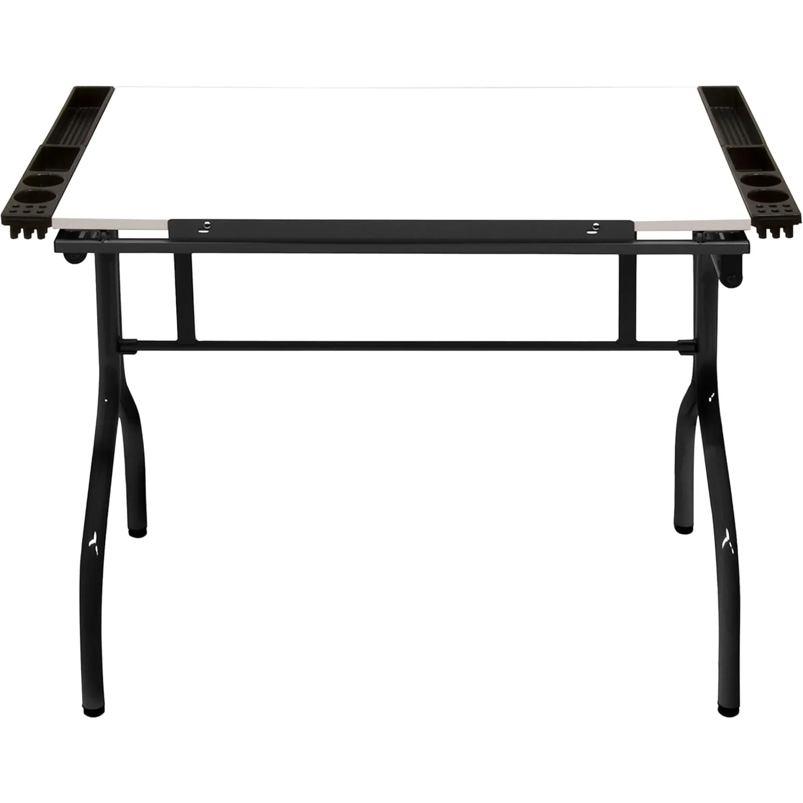 US Studio Designs Folding Modern Glass Top Adjustable Drafting