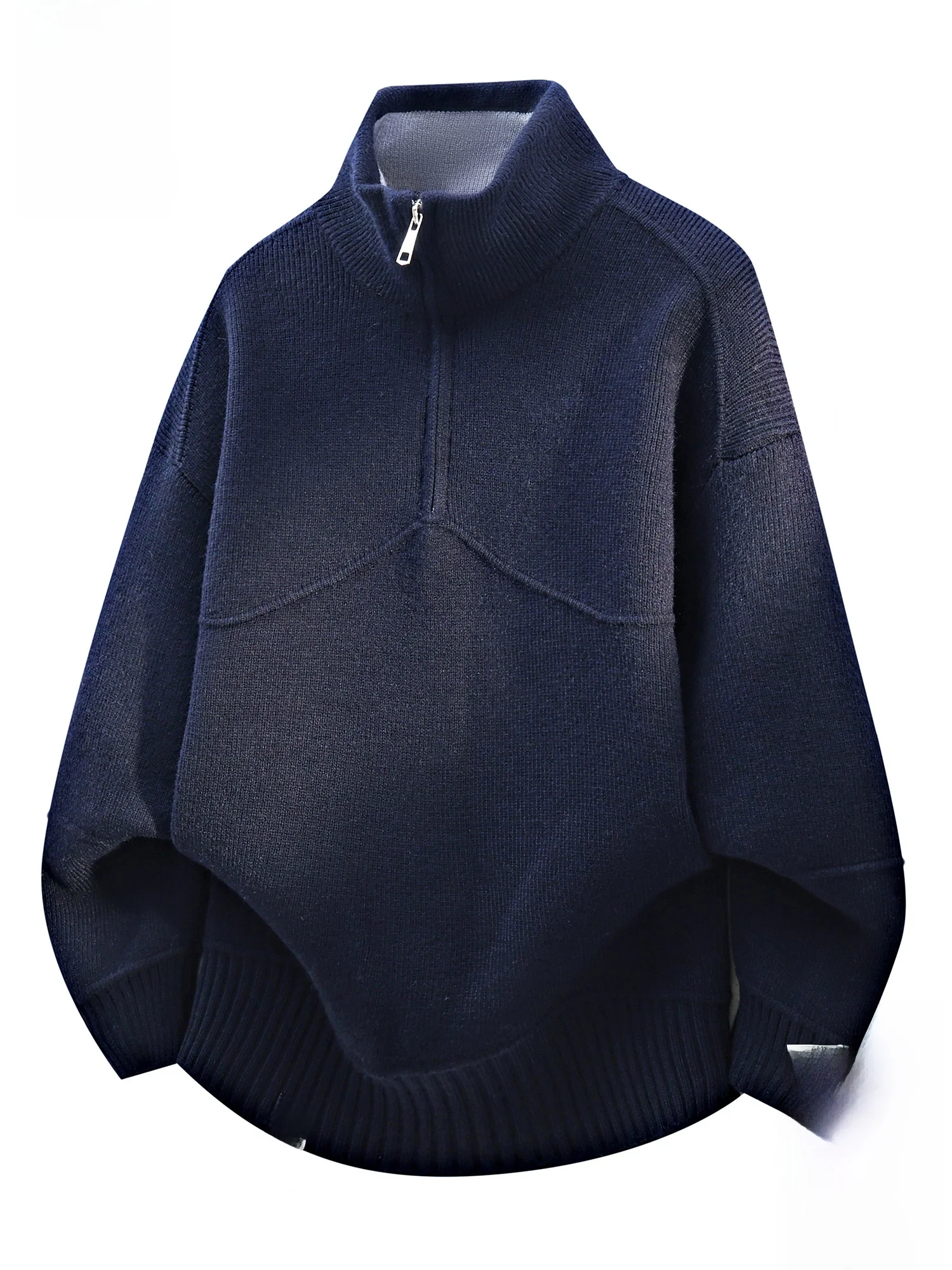 

Мужской зимний свитер Paul Frank с воротником-стойкой на молнии, свободный, теплый, повседневный, новый, комфортный, средней мягкости