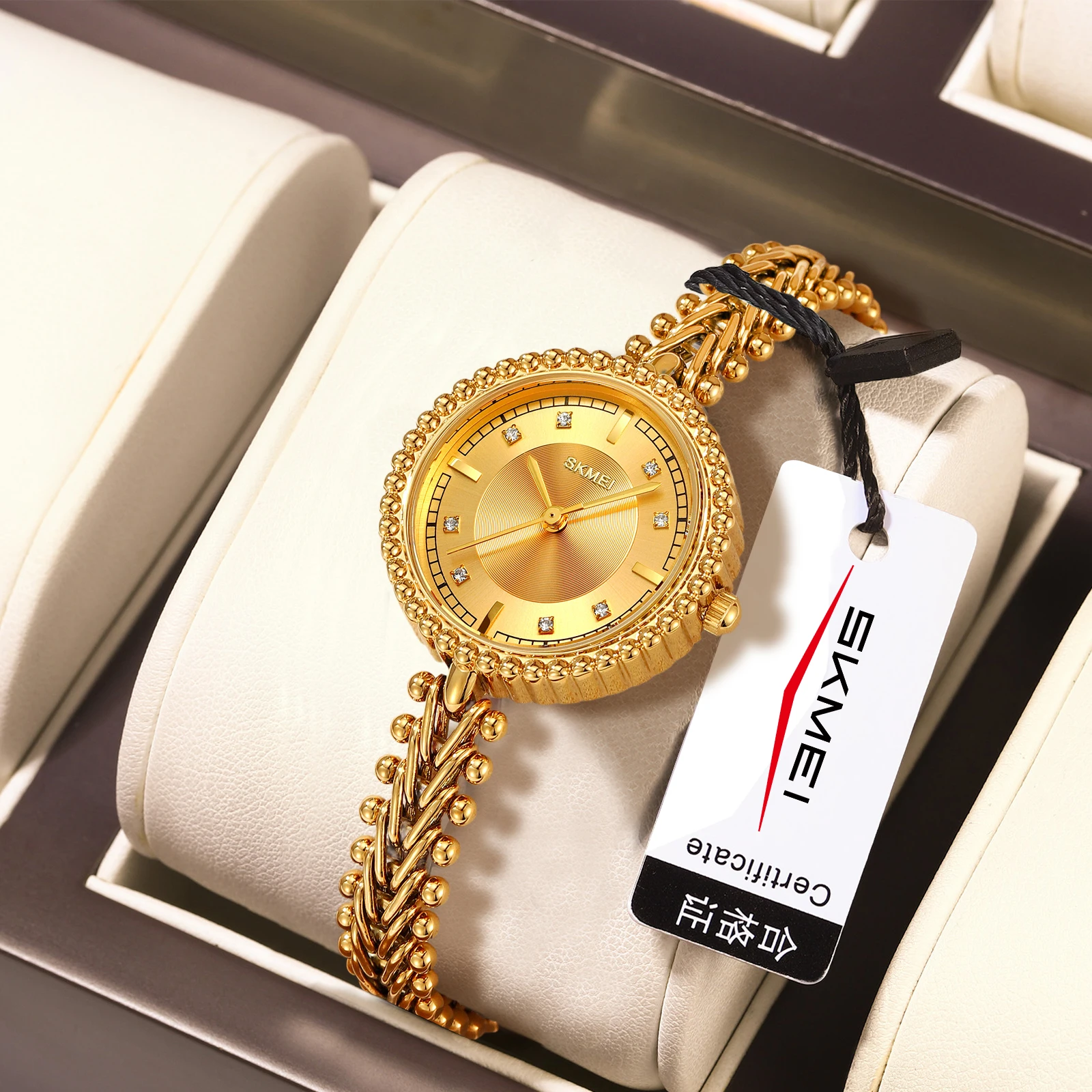 

SKMEI простые креативные элегантные кварцевые часы для женщин, модные роскошные женские наручные часы, водонепроницаемые женские часы с 3 барами, Reloj Mujer