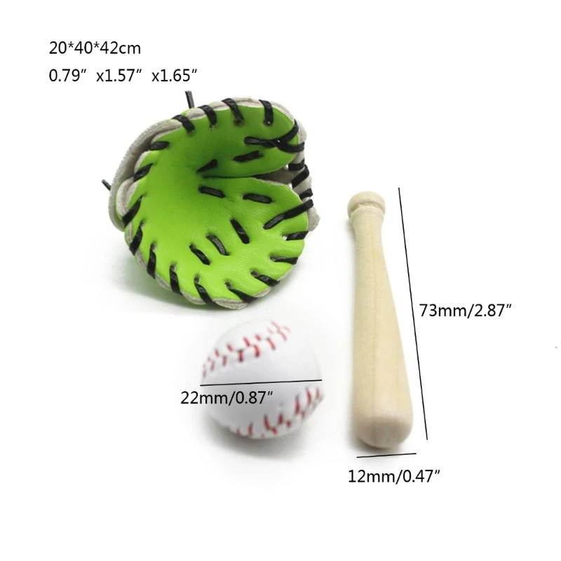 Newborn Photography Props Baby Mini Softball Baseball with and Glove for Studio Accessories Boys Girls Props