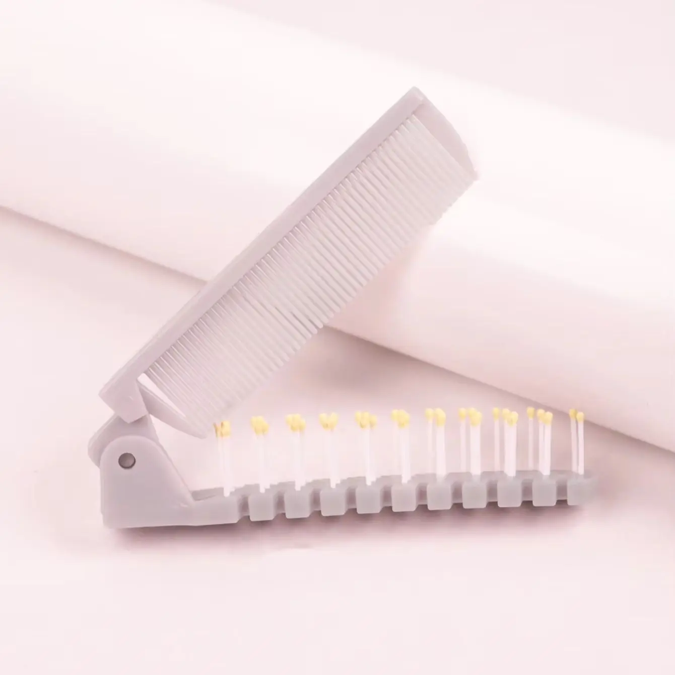 Portable travel folding comb brush anti-static styling massage comb professional hair styling tool Suitable for all hair types